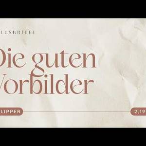 Die guten Vorbilder - Philipper - Thomas Becke