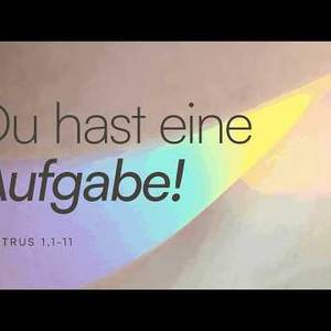 Du hast eine Aufgabe -Tobias Schwarz