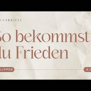 So bekommst du Frieden - David Krohn