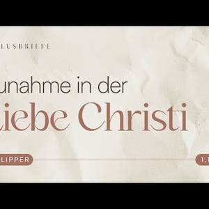 Zunahme in der Liebe Christi - David Krohn