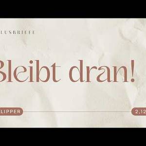 Bleibt dran! -Philipper- David Krohn